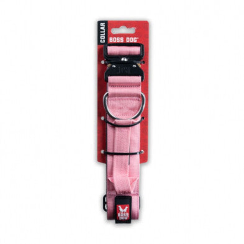 Boss Dog Tactical Collar 15-18in 1.5in Pink