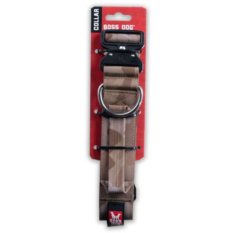 Boss Dog Tactical Collar 15-18in 1.5in Tan Camo