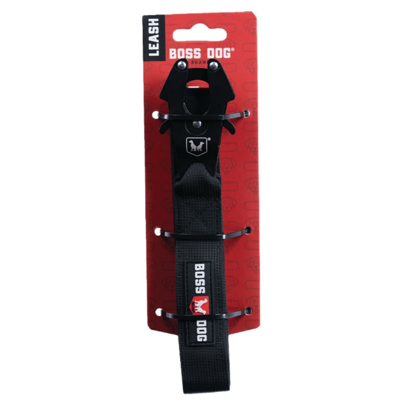 Boss Dog Tactical Dog Leash 4ft 1.25in Black