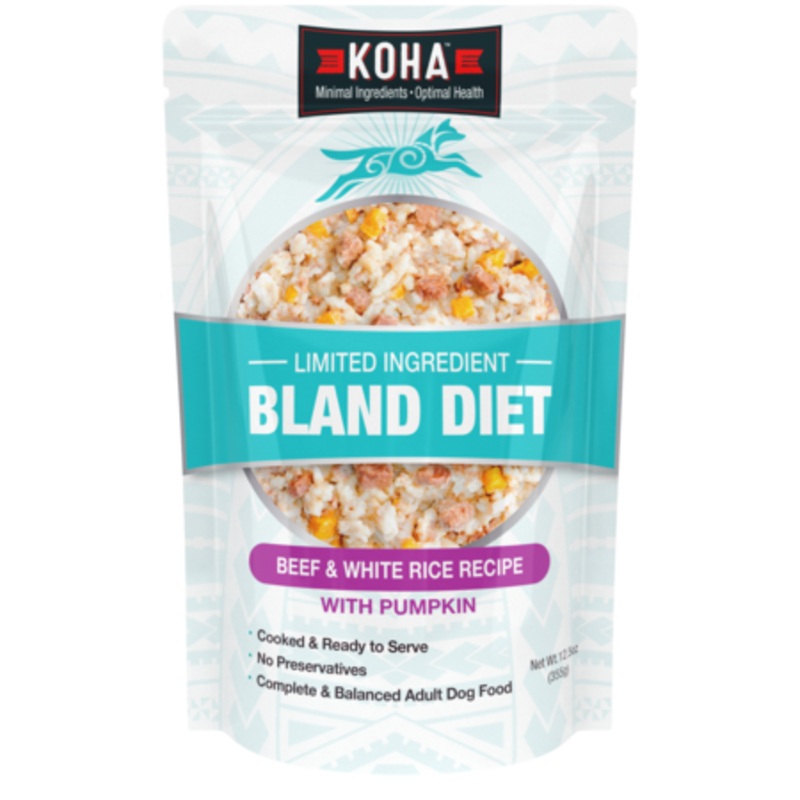 Koha Dog Wet Bland Diet Beef Pouch 12.5 oz