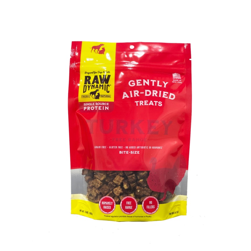 Raw Dynamic Air Dried Dog Treat Turkey 3.6oz