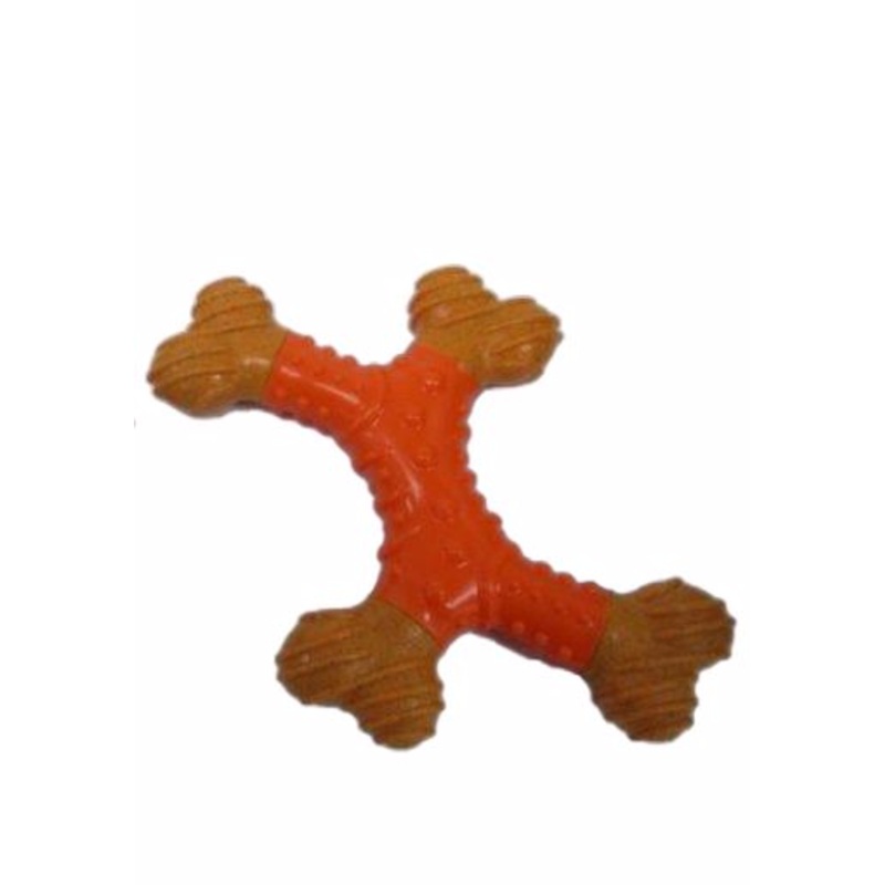 Spot Ethical Pet Bambone X-Bone Dental Bone 8in Peanut Butter