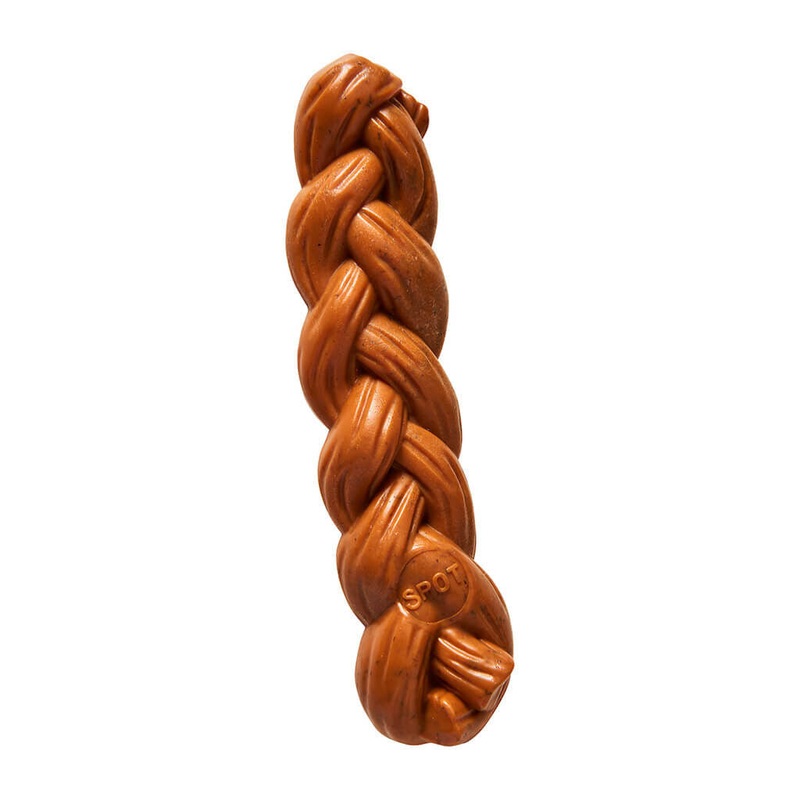 Spot Ethical Pet Dog Chew Bambone Hickory Braided Stick 7.25in