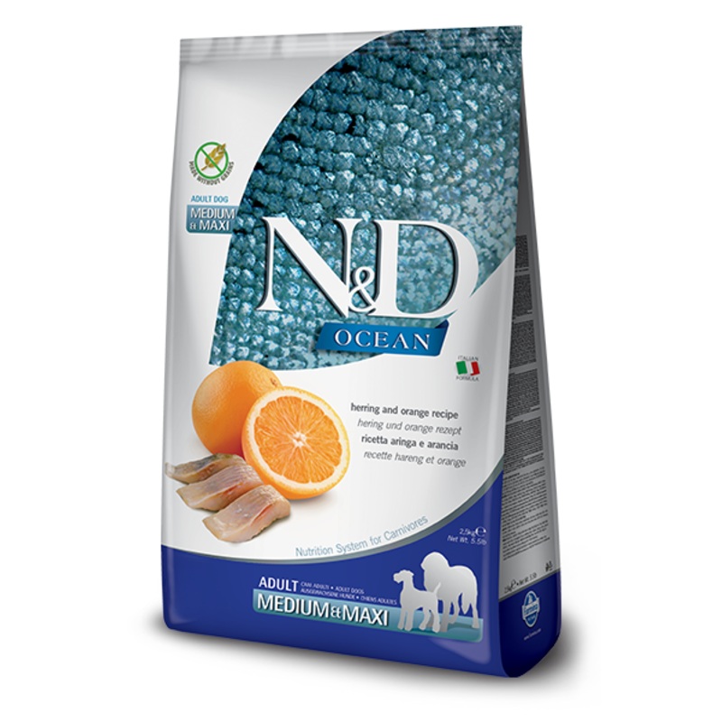 Farmina N&D Ocean Herring & Orange Med/Maxi 26.4lb