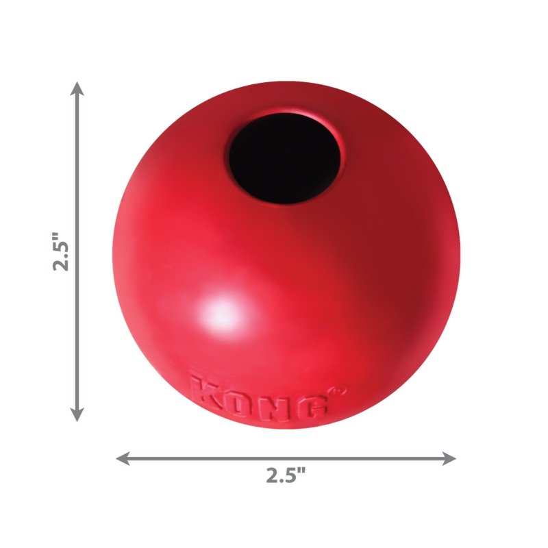 Kong Dog Toy KONG Ball with Hole Red Small
