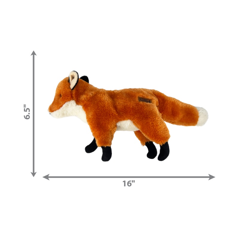Kong Dog Toy Wild Low Stuff Fox Medium