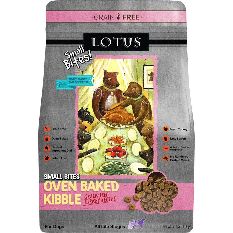 Lotus Small Bites Grain-free Turkey Recipe Dry Dog Food 4lb