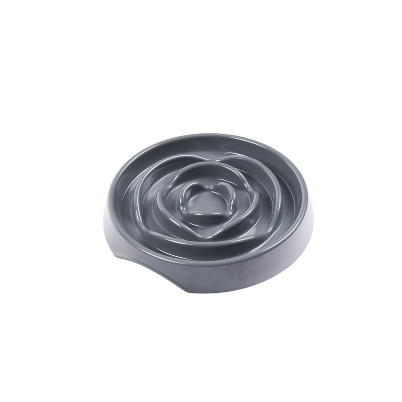 Messy Mutt 1.75 Cups Slow Feeder for Dogs & Cats  Gray