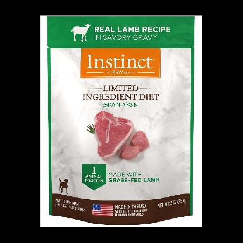 Nature's Variety Instinct Limited Ingredient Lamb Pouches Dog 3oz