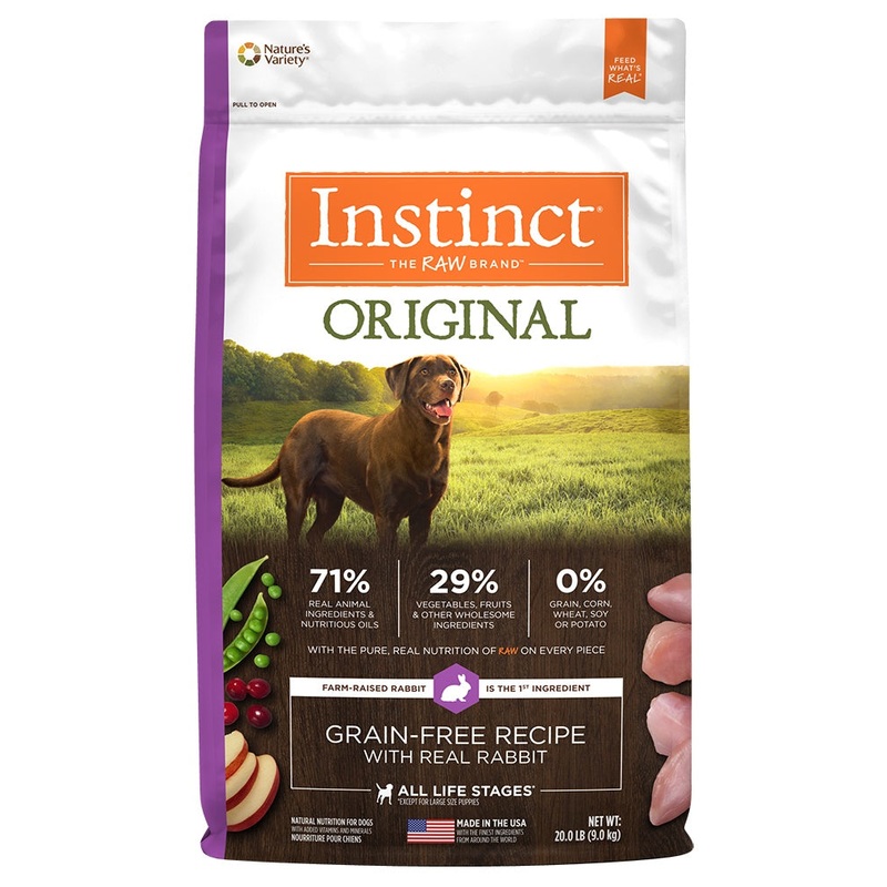 Nature's Variety Instinct Original Rabbit Dry Dog Food, 20 lb. Bag