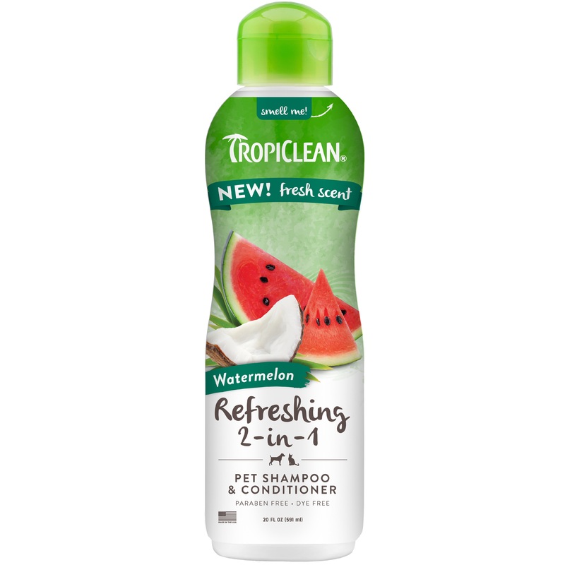 TropiClean Watermelon Refreshing 2-in-1 Shampoo and Conditioner 20oz