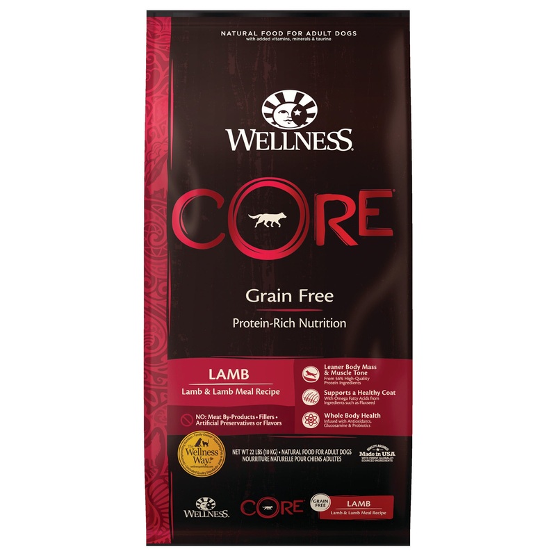 Wellness CORE Natural Grain Free Dry Dog Food, Lamb, 2lb