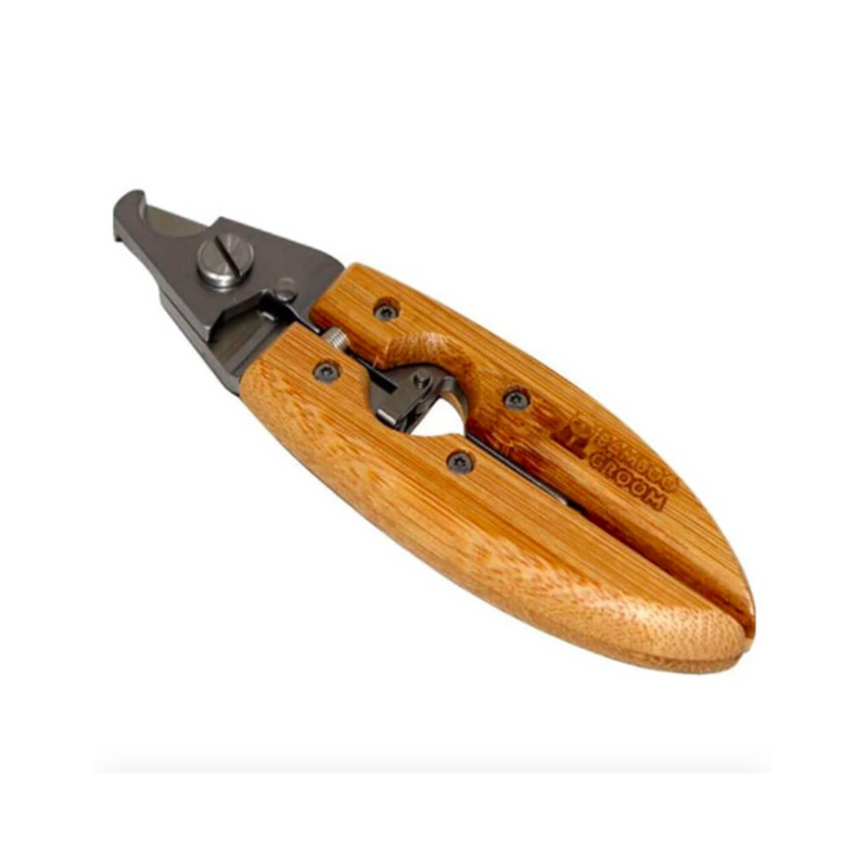 Bamboo Groom Nail Clipper with Stainless Steel Blades