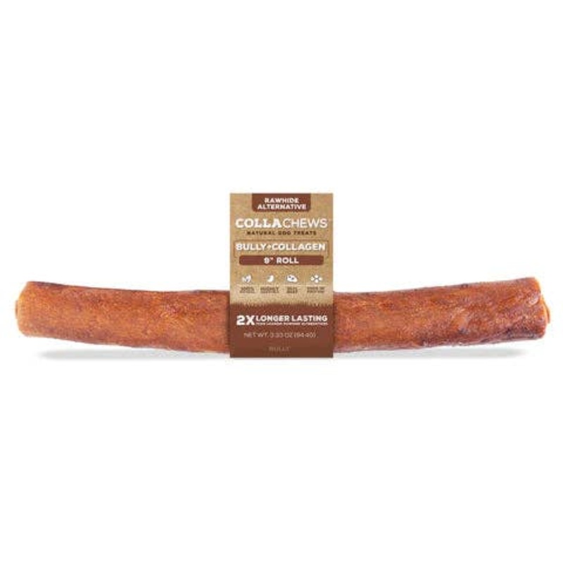 CollaChew 9in Collagen Roll, Bully, single