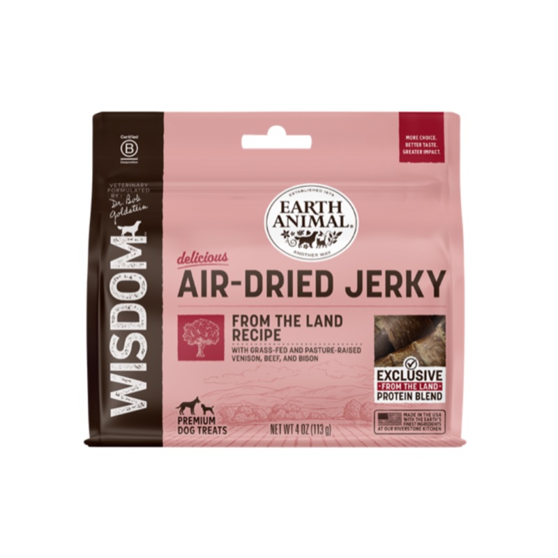 Earth Animal Wisdom Air-Dried From The Land Jerky 4oz