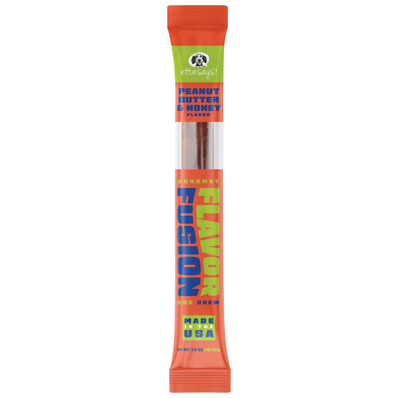 Etta Says! Flavor Fusion Dog Chew Peanut Butter and Honey 1.5 oz