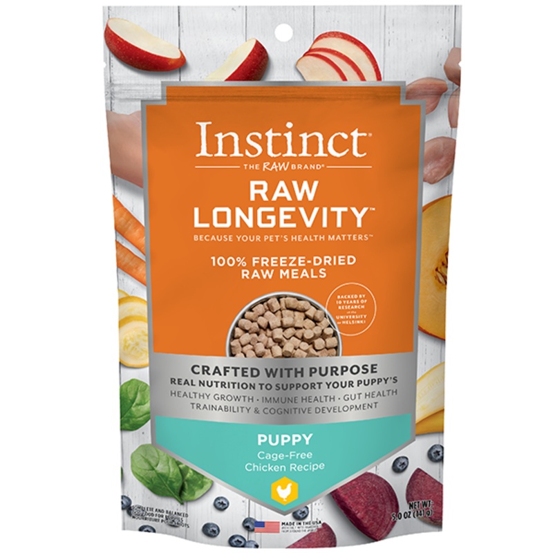 Nature's Variety Instinct Dog Raw Longevity FD Meals Chicken Puppy 5 oz