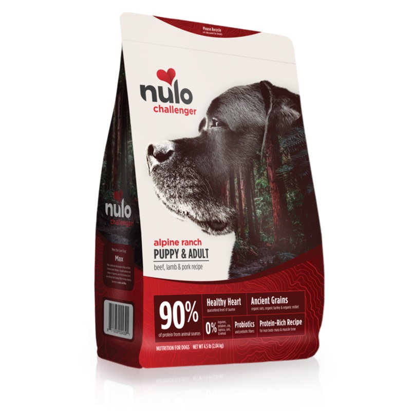 Nulo Challenger Alpine Ranch High-Meat Beef, Lamb, & Pork Dry Dog Food, 4.5 Lbs
