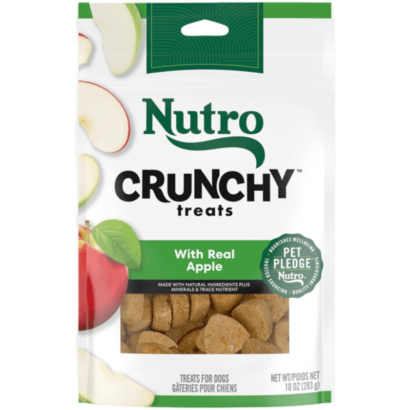 Nutro Crunchy Treats for Dogs 10oz bag Apple
