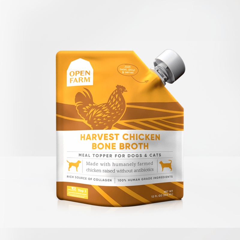 Open Farm Harvest Chicken Bone Broth 22oz