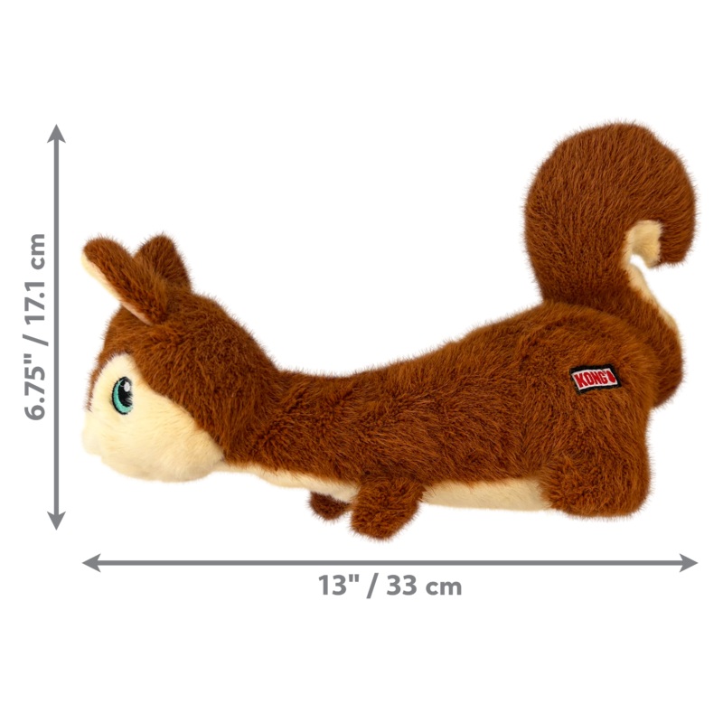 Kong Dog Toy Scruffs Squirrel Medium