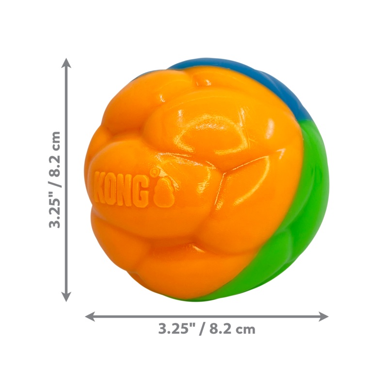 Kong Dog Toy Twistz High-Viz Ball Large