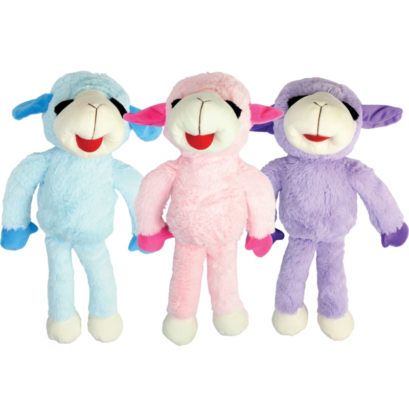 Multipet Plush Dog Toy Floppy Lamb Chop 20in Assorted