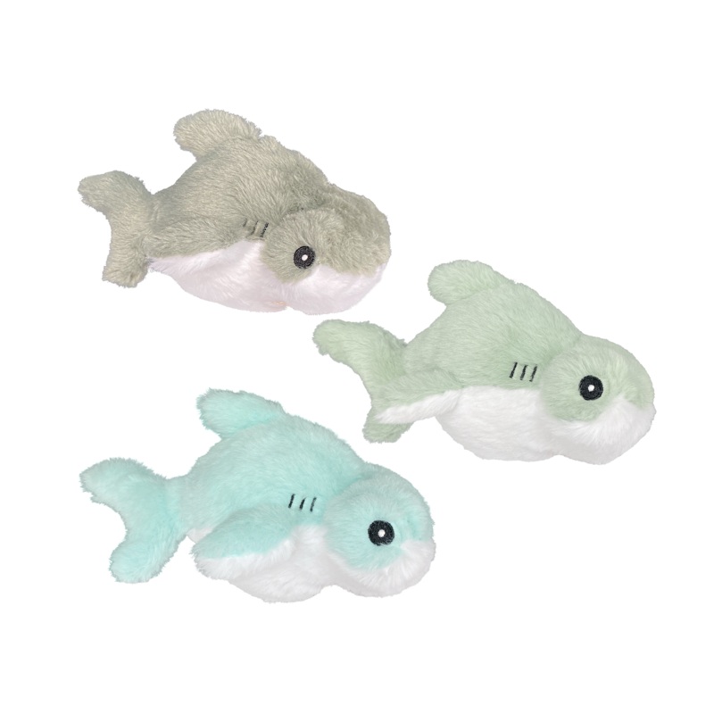 Multipet Plush Dog Toy Margaritaville Fins Up Shark 8in Assorted