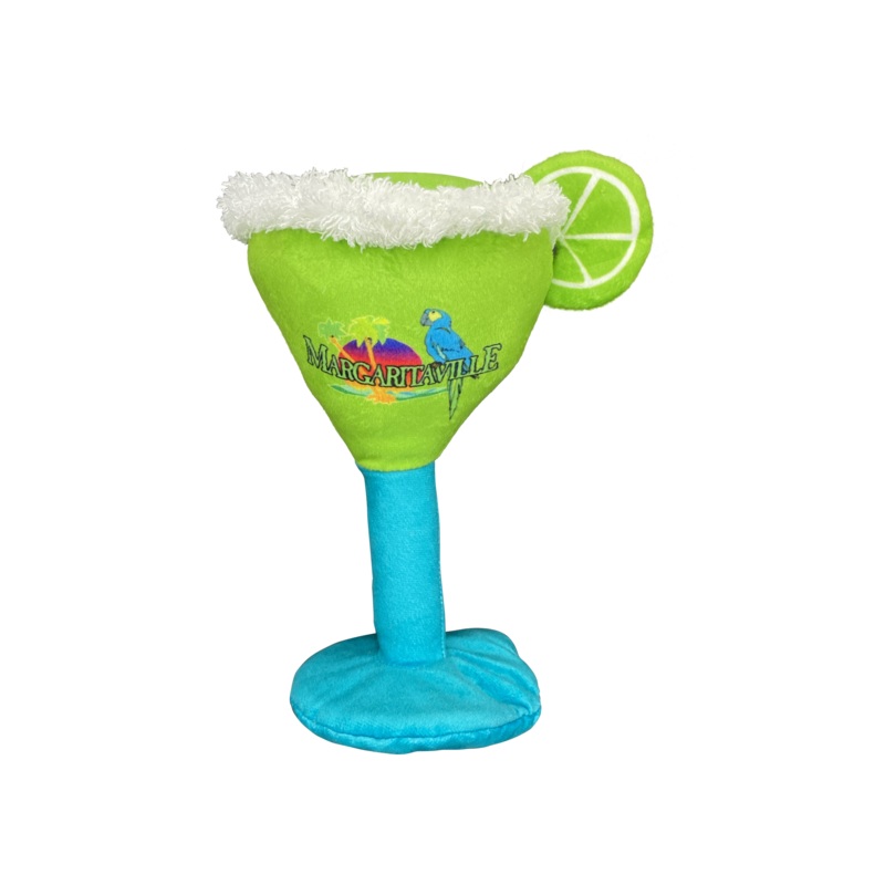Multipet Plush Dog Toy Margaritaville Margarita Glass 8in