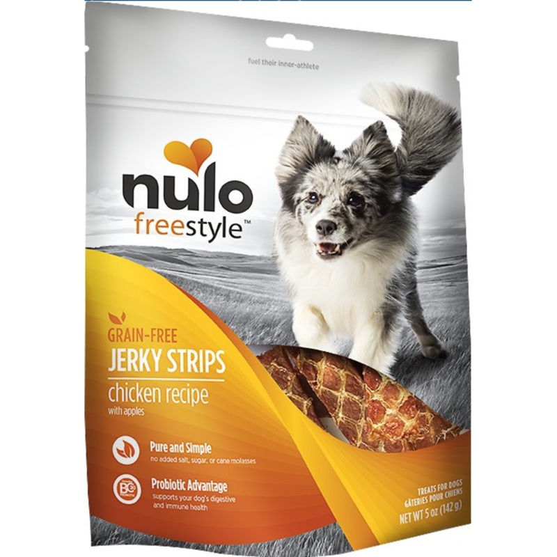 Nulo Freestyle Grain-Free Jerky Strips Chicken w/ Apples 5 oz