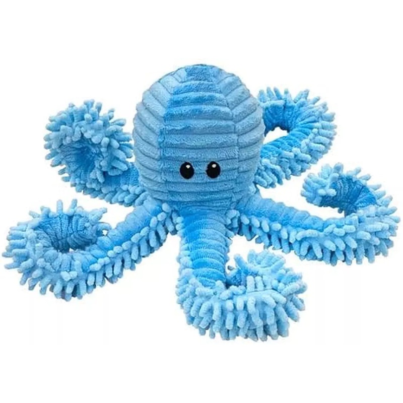 Pet Lou Blue Bay Octopus Dog Stuffed Toy 9in