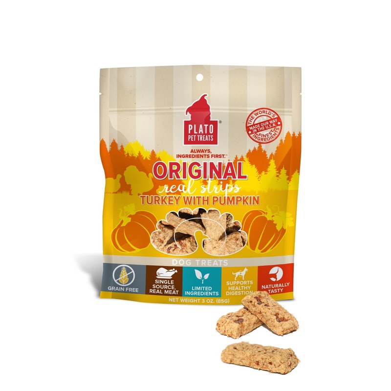Plato Original Real Strips Turkey & Pumpkin 3oz
