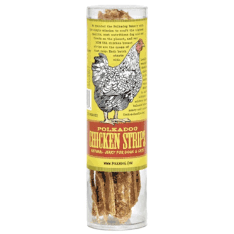 Polkadog Chicken Strips Jerky Dog & Cat Treats 4oz