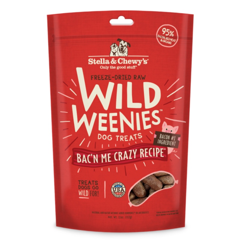 Stella&Chewys Dog Treats Wild Weenies Bac'n Me Crazy 11 oz