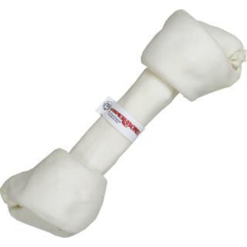 Super Bone White Rawhide Knot 15-16in