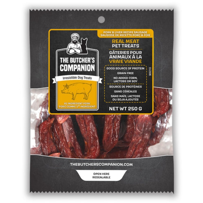 The Butcher's Companion Dog Treats Pork & Liver Recipe 8oz