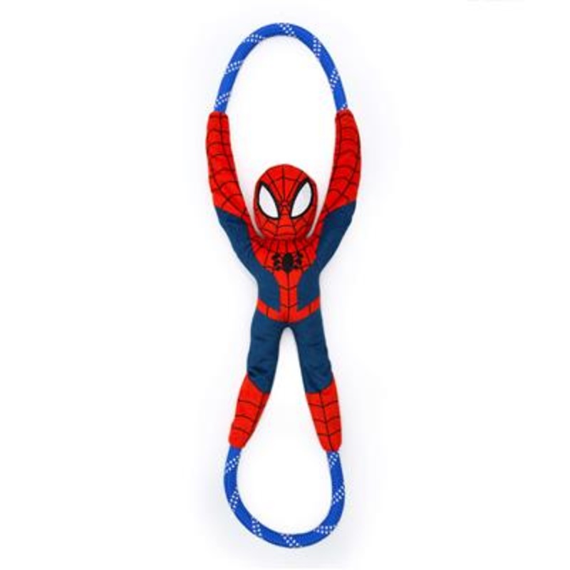 Zippy Paws Plush Dog Toy Marvel RopeTugz - Spider-Man