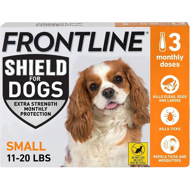 Frontline Shield Flea & Tick Treatment for Small Dogs 11-20 lbs. 3pk