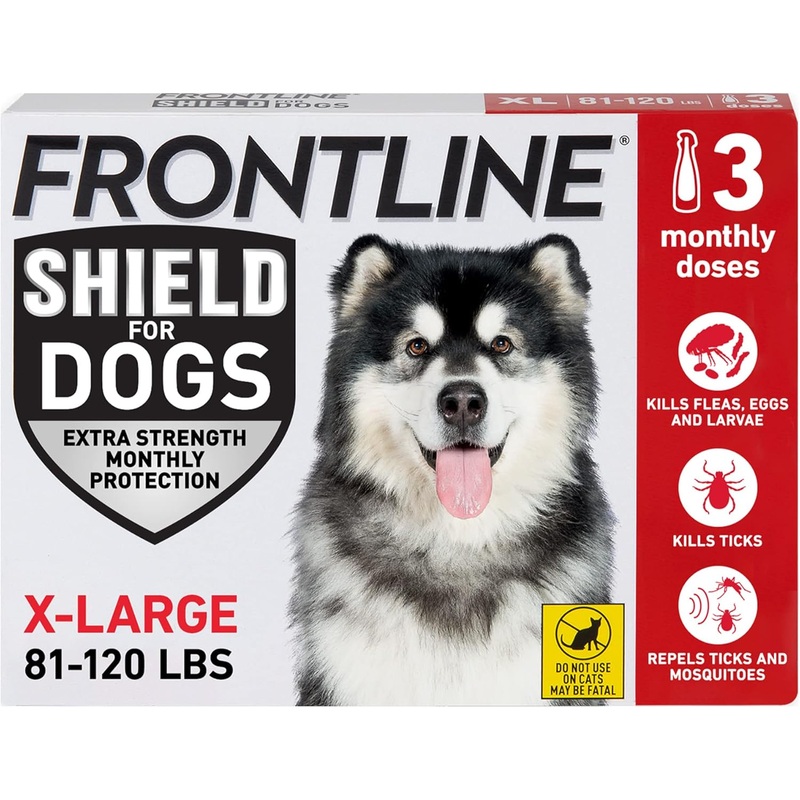 Frontline Shield Flea & Tick Treatment for X-Large Dogs 81-120 lbs. 3pk