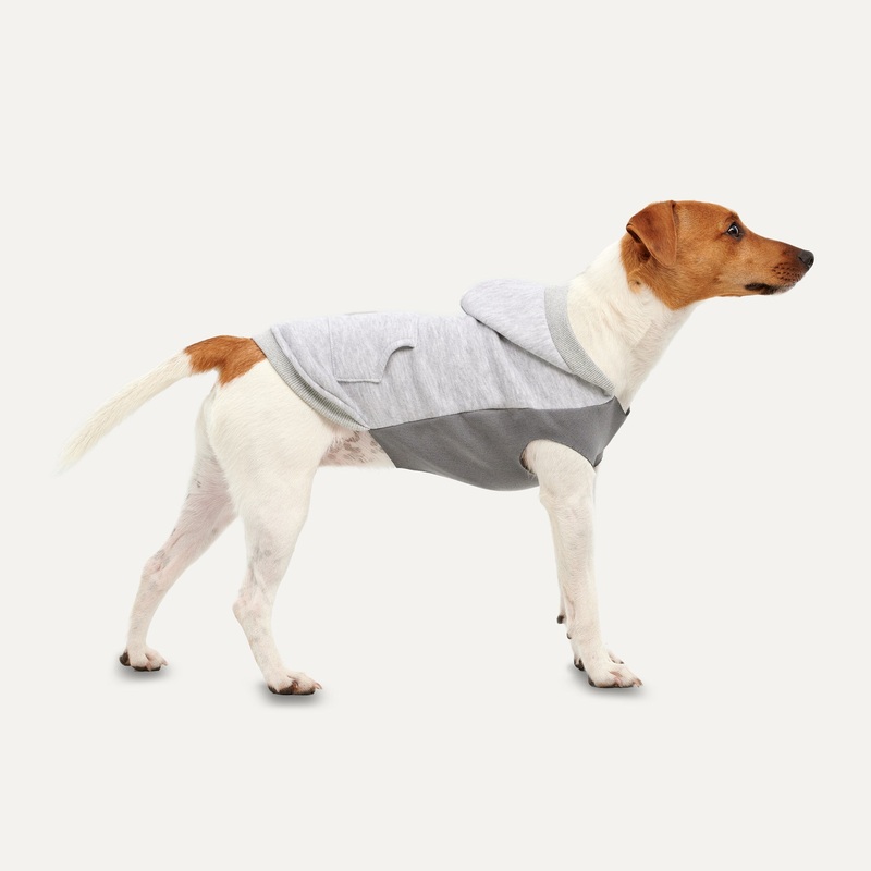 Gooeez Kangaroos Fleece Hoodie for Dogs Grey eXtra Large