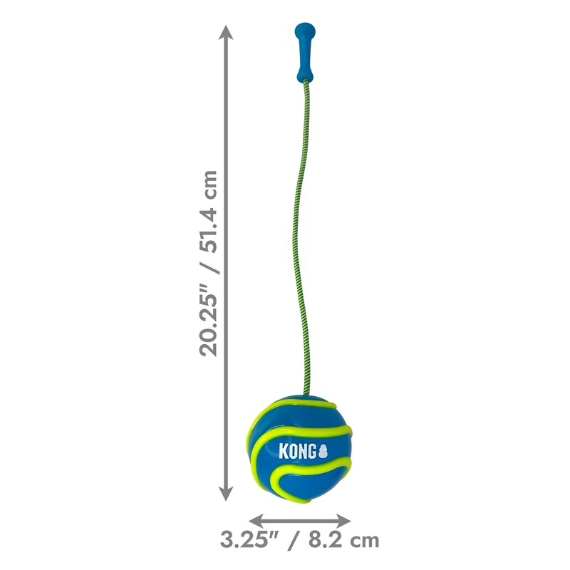 Kong Dog Toy Bunji High-Viz Ball Assorted Large