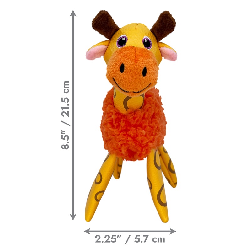 Kong Dog Toy Floofs Shakers Giraffe Small