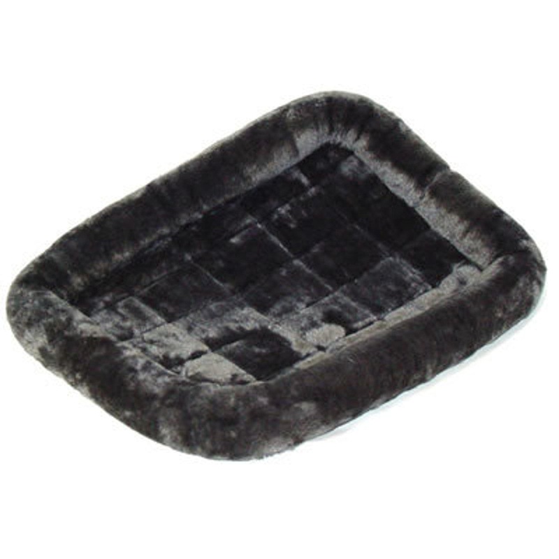 Midwest Quiet Time Bolstered Bed Grey 54 x 37in