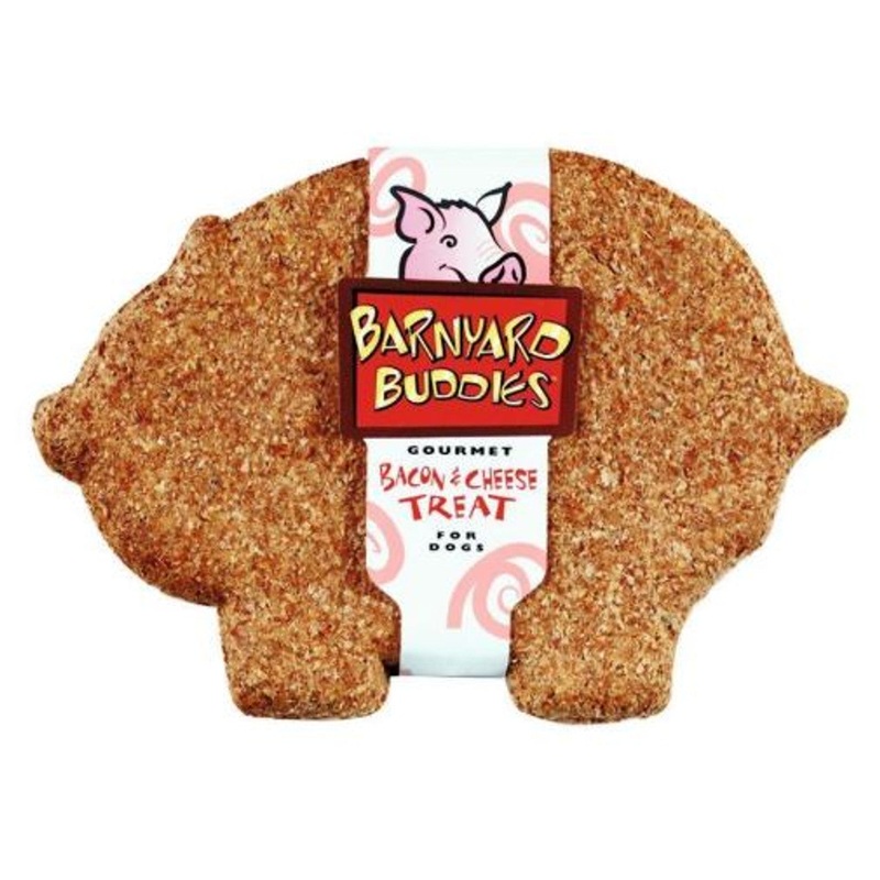 Nature's Animals Barnyard Buddies Bacon/Cheese Flavor Pig Biscuit Single