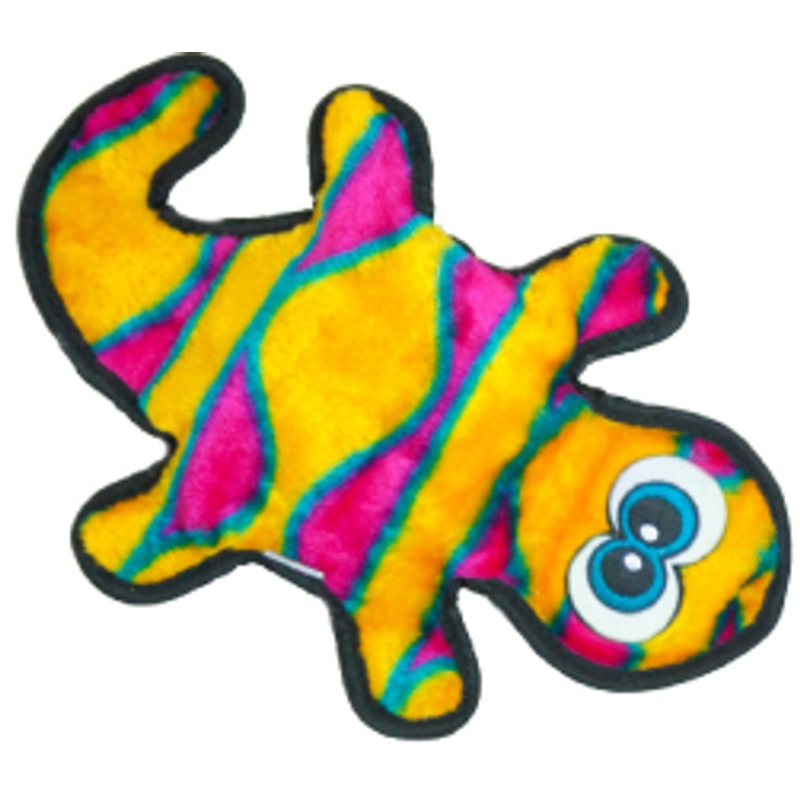 Outward Hound 2 Squeak Orange Invincible Gecko Dog Toy