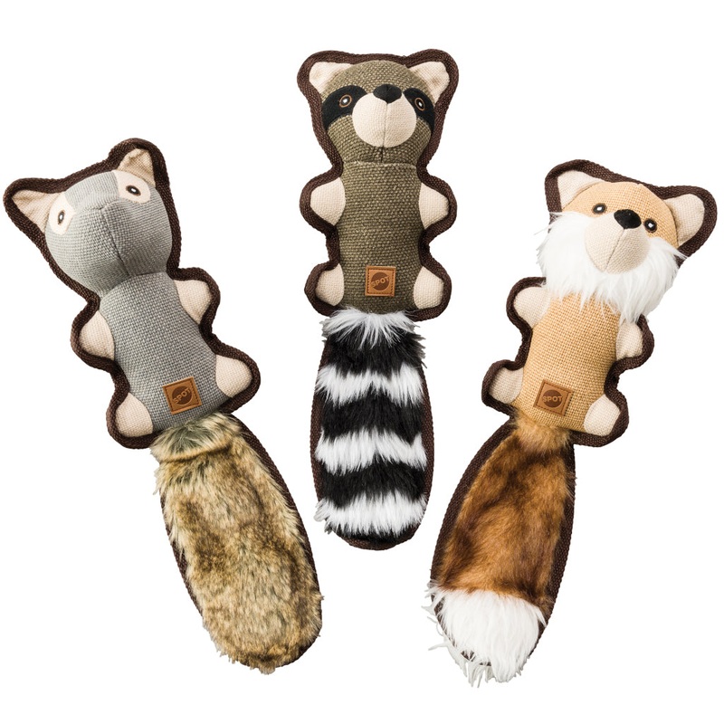Spot Ethical Pet Dog Toy Dura Fused Hemp Friends 18In Assorted