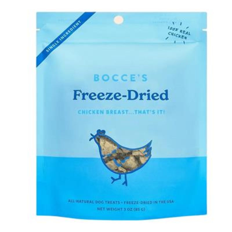 Bocce's Bakery Dog Freeze Dried Chicken Breast Treats 3oz