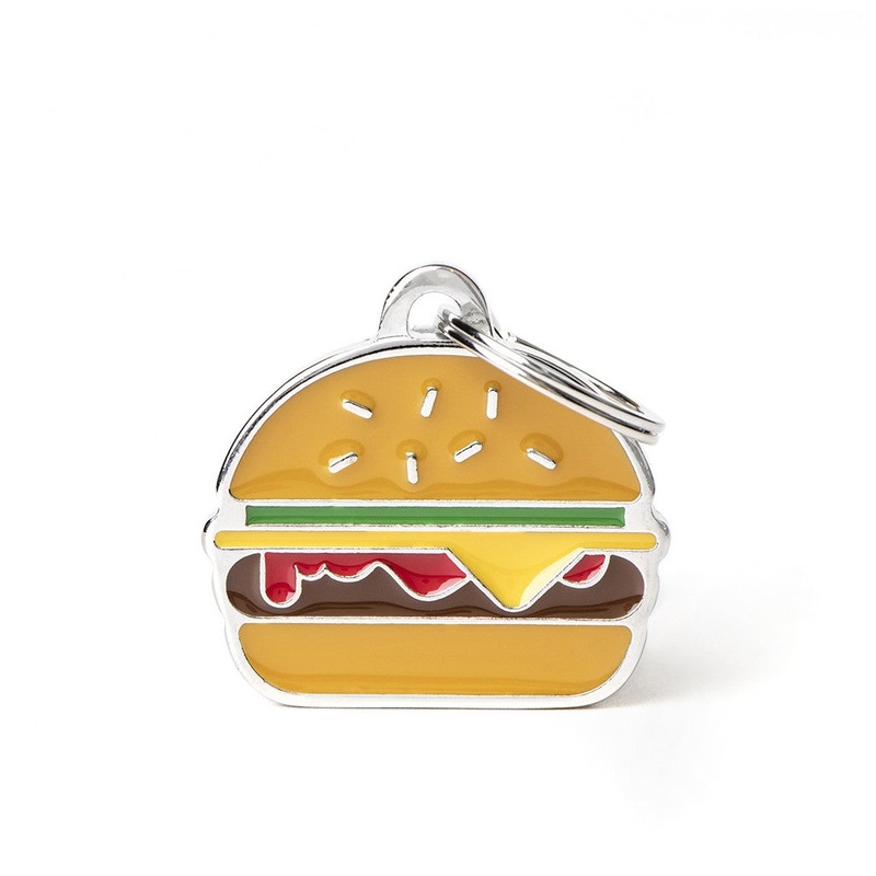 My Family ID Food Burger ID Tag