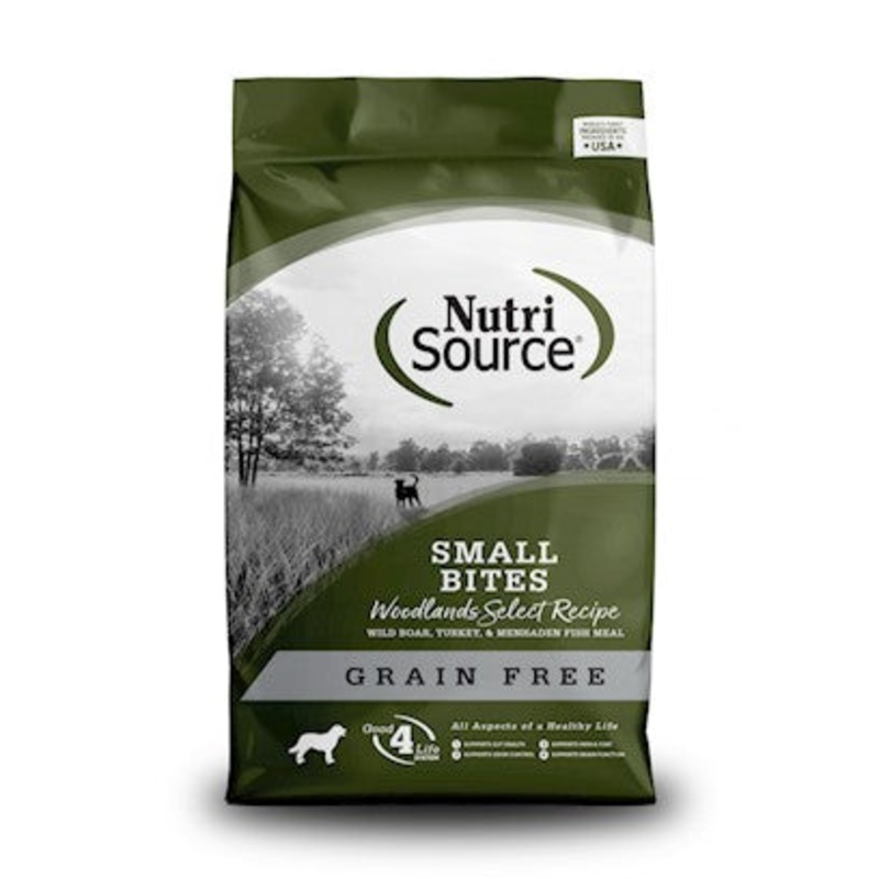 NutriSource Grain Free Woodlands Select Small Bites Dry Dog Food 12 lb
