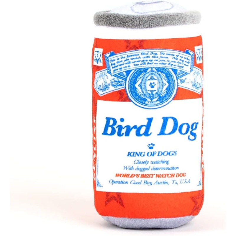 O.G.B. Operation Good Boy Beer Can Dog Plush Toy